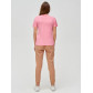 Женские футболки с принтом розового цвета 1614R