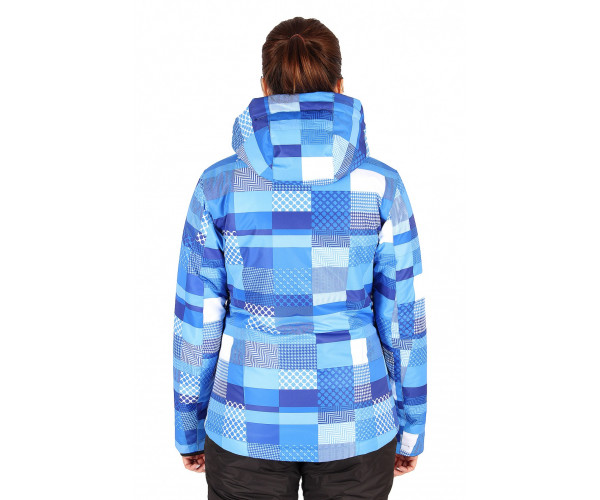 Женская зимняя горнолыжная куртка синего цвета 1784S