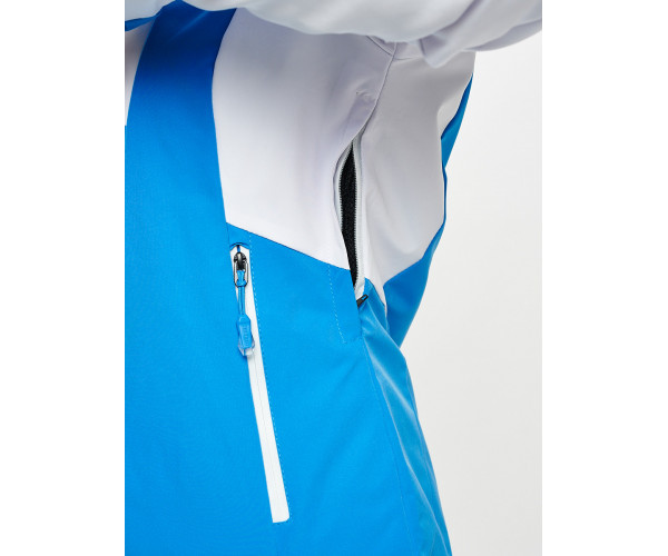 Горнолыжный костюм женский синего цвета 077030S