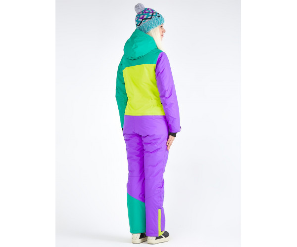 Женский зимний комбинезон фиолетового цвета 19691F