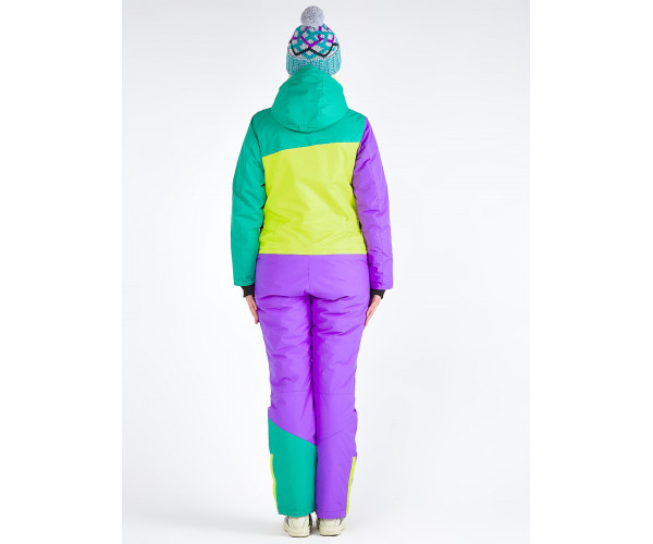 Женский зимний комбинезон фиолетового цвета 19691F