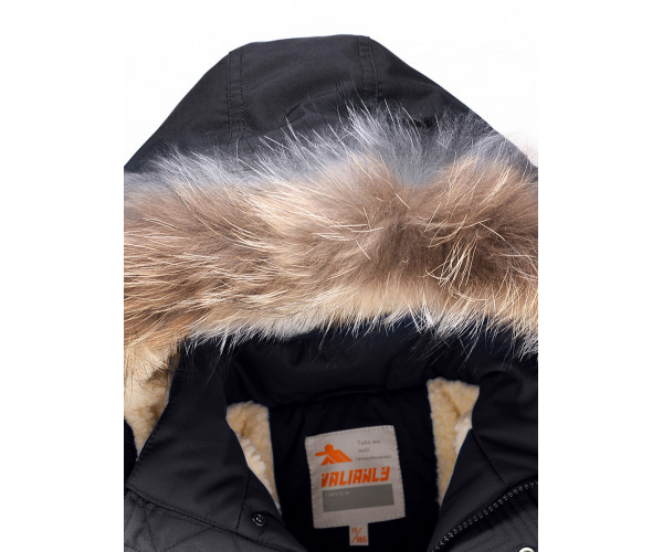 Парка зимняя Valianly для мальчика черного цвета 9037Ch