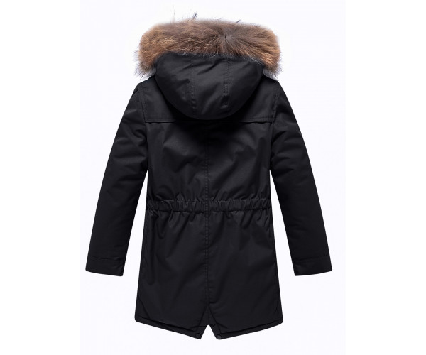 Парка зимняя Valianly для мальчика черного цвета 9037Ch