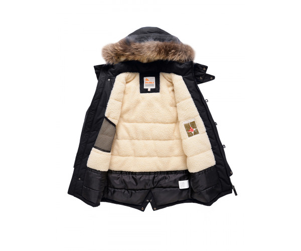 Парка зимняя Valianly для мальчика черного цвета 9037Ch