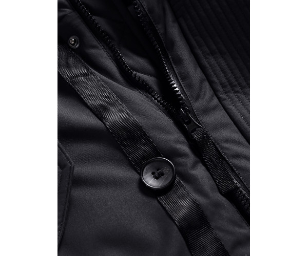 Парка зимняя Valianly для мальчика черного цвета 9037Ch