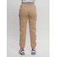 Джоггеры женские на флисе зимние бежевого цвета 1097B