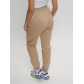 Джоггеры женские на флисе зимние бежевого цвета 1097B