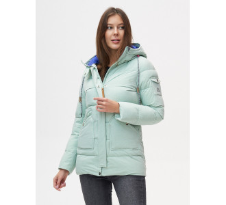 Куртка зимняя  бирюзового цвета 2080Br