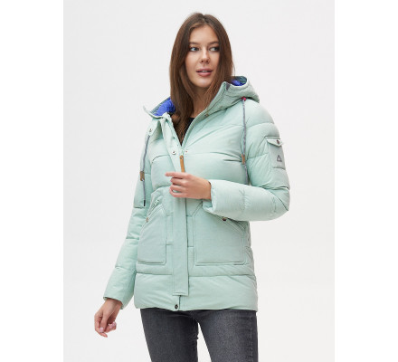 Куртка зимняя  бирюзового цвета 2080Br
