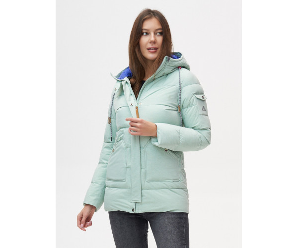 Куртка зимняя  бирюзового цвета 2080Br