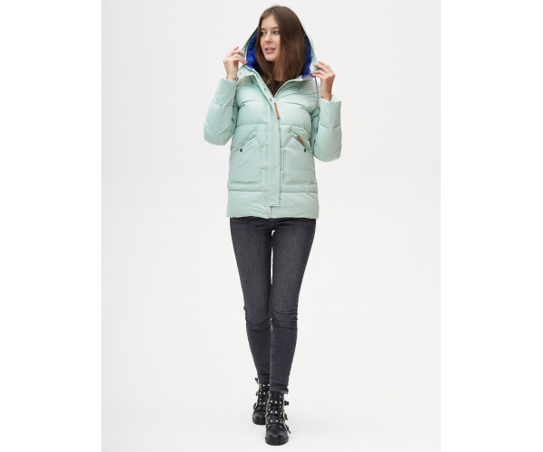 Куртка зимняя  бирюзового цвета 2080Br