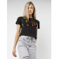 Топ футболка женская черного цвета 76014Ch