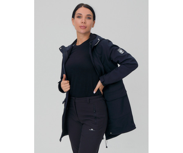 Костюм женский  черного цвета 02027Ch