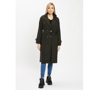 Пальто демисезонное хаки цвета 42123Kh