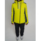 Горнолыжный костюм женский желтого цвета 077033J