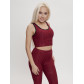 Костюм для фитнеса женский бордового цвета 2004Bo