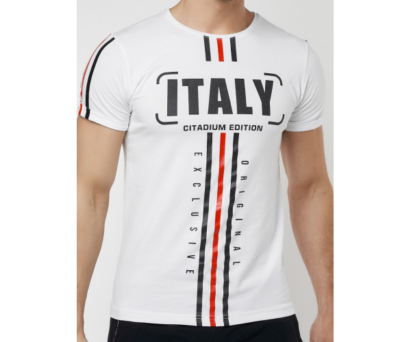 Подростковая футболка белого цвета 220090Bl