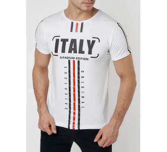 Подростковая футболка белого цвета 220090Bl