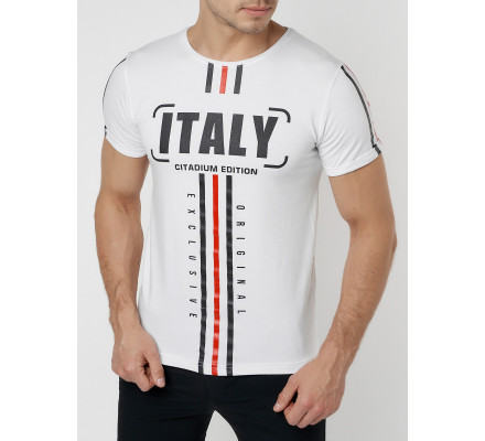 Подростковая футболка белого цвета 220090Bl