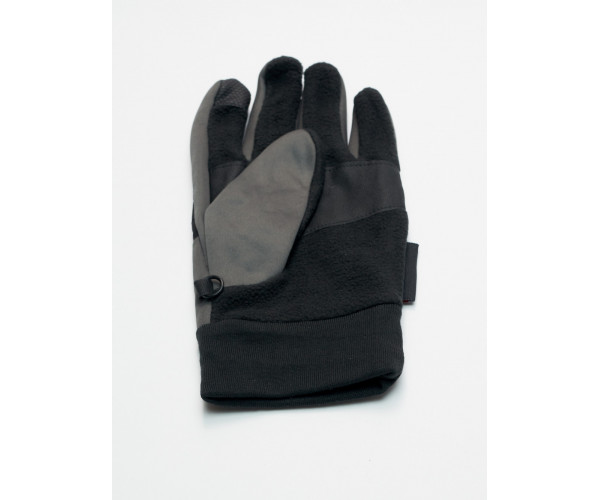 Перчатки спортивные мужские демисезонные темно-серого цвета 611TC