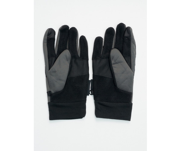 Перчатки спортивные мужские демисезонные темно-серого цвета 611TC