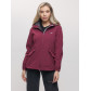 Ветровка  женская бордового цвета 20014Bo