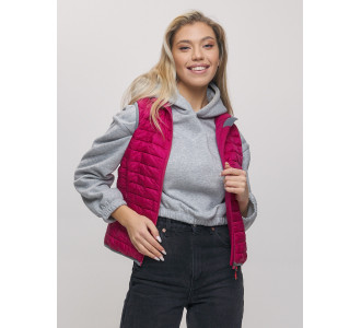 Жилетка стеганная Valianly розового цвета 33311R