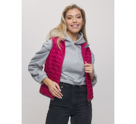 Жилетка стеганная Valianly розового цвета 33311R