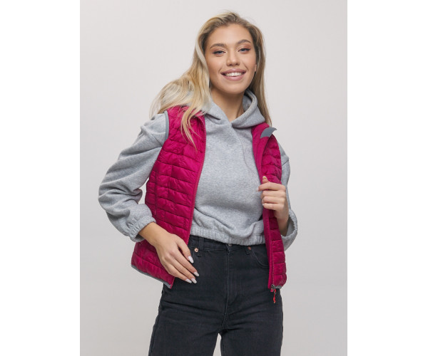 Жилетка стеганная Valianly розового цвета 33311R