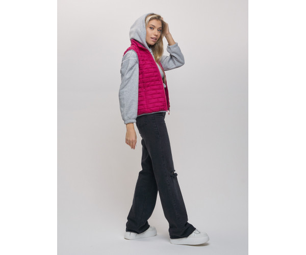 Жилетка стеганная Valianly розового цвета 33311R