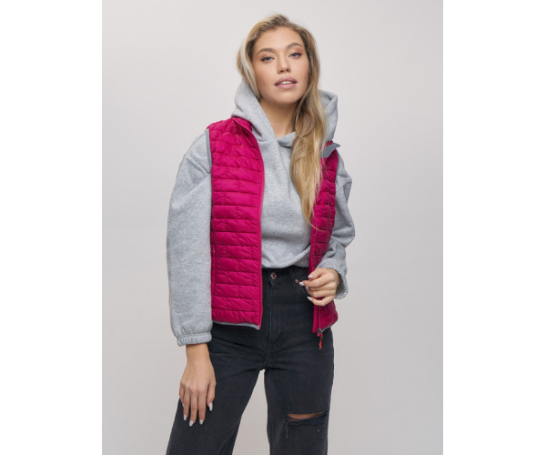 Жилетка стеганная Valianly розового цвета 33311R