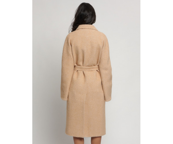 Пальто зимнее горчичного цвета 41881G