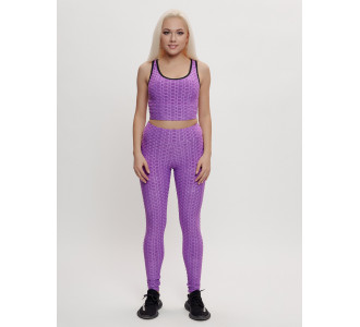 Костюм для фитнеса женский фиолетового цвета 2004F