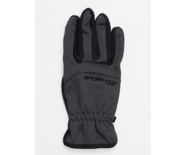 Перчатка спортивная мужская темно-серого цвета 619TC