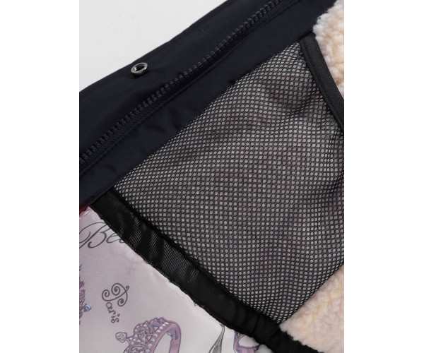 Парка зимняя Valianly для девочки черного цвета 9046Ch