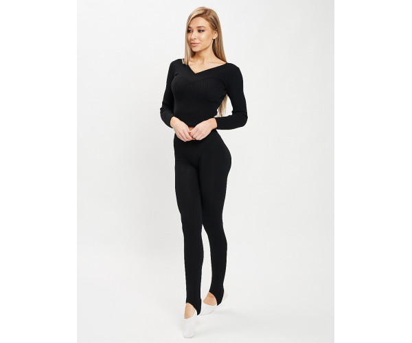 Лосины женские черного цвета 3992Ch