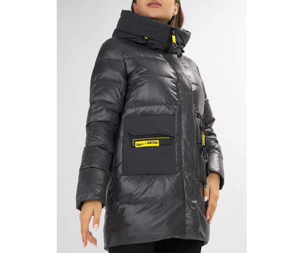 Куртка зимняя темно-серого цвета 7501TC