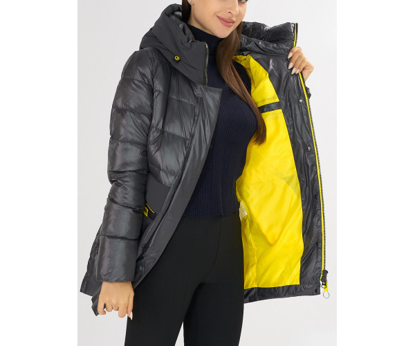 Куртка зимняя темно-серого цвета 7501TC