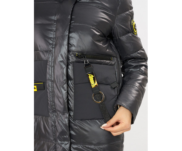 Куртка зимняя темно-серого цвета 7501TC