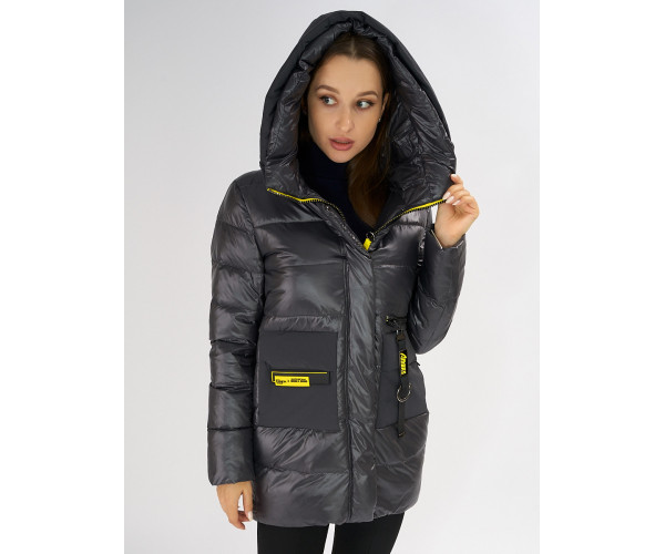 Куртка зимняя темно-серого цвета 7501TC