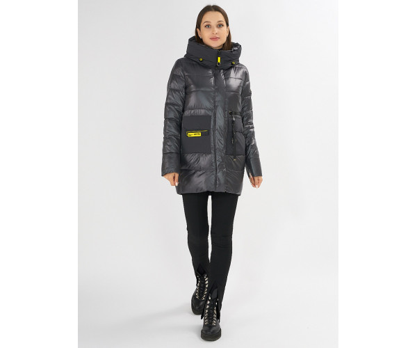 Куртка зимняя темно-серого цвета 7501TC