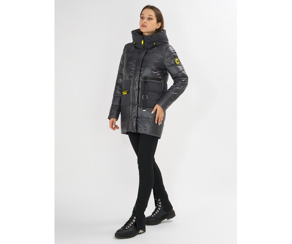 Куртка зимняя темно-серого цвета 7501TC