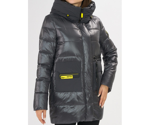 Куртка зимняя темно-серого цвета 7501TC