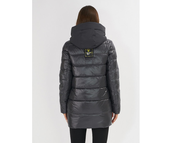 Куртка зимняя темно-серого цвета 7501TC