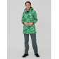 Женский осенний весенний костюм спортивный softshell зеленого цвета 019221Z