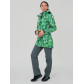 Женский осенний весенний костюм спортивный softshell зеленого цвета 019221Z