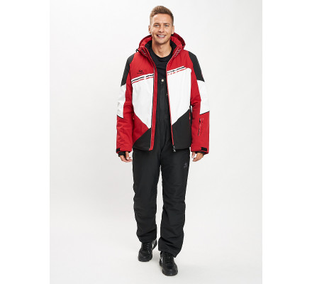 Горнолыжный костюм мужской красного цвета 077016Kr