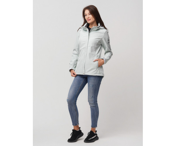 Ветровка  женская бирюзового цвета 2035Br