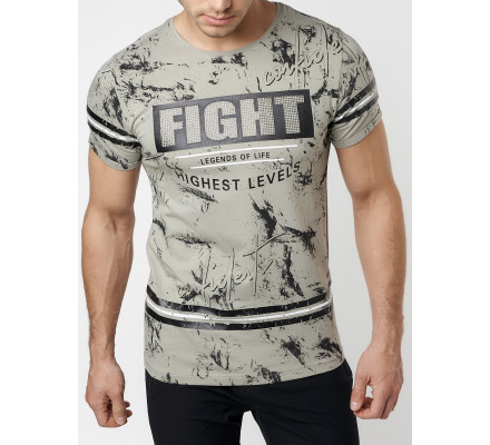 Подростковая футболка серого цвета 220144Sr