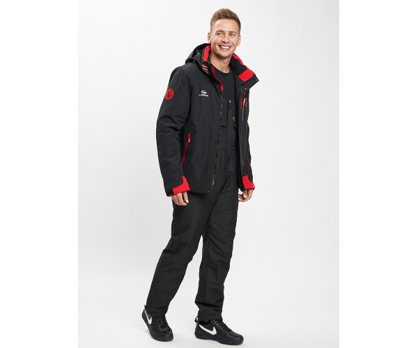 Горнолыжный костюм мужской черного цвета 077010Ch